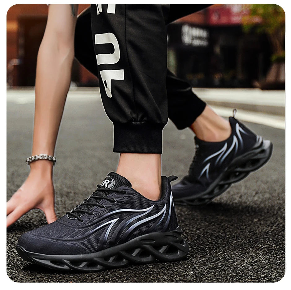 Flame Printed  Running Shoes Sneakers Men