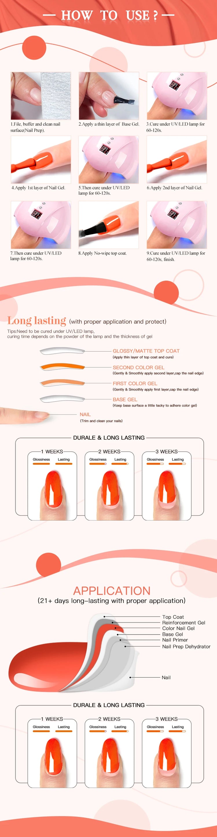 Gel Nail Polish 7ml  multi colors avaible