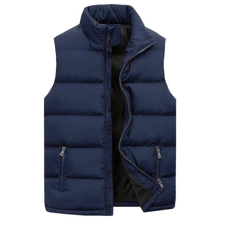 Winter Men Vest Cotton Casual Sleeveless