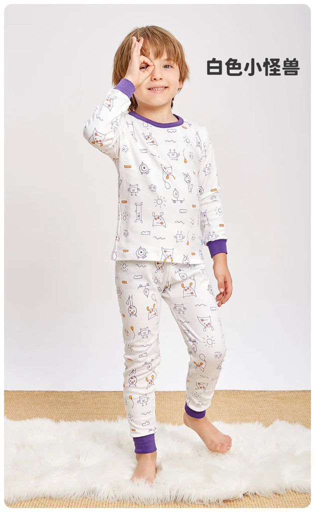 Sleepwear Cotton Pyjamas Sets For Kids boy & girl