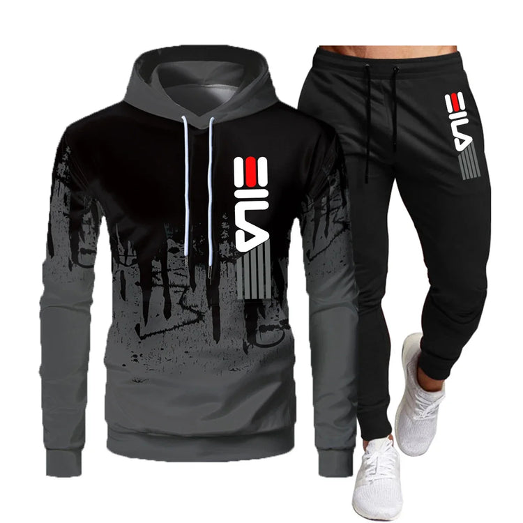 Autumn and Winter Hoodie Suit Men's  Jogging Suit