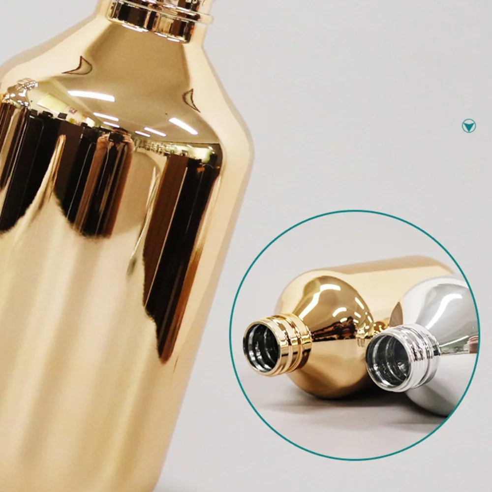 Rust-proof Gold Chrome Plastic Body Hand Soap Dispensers  Bathroom - Ashmeetdesigns 