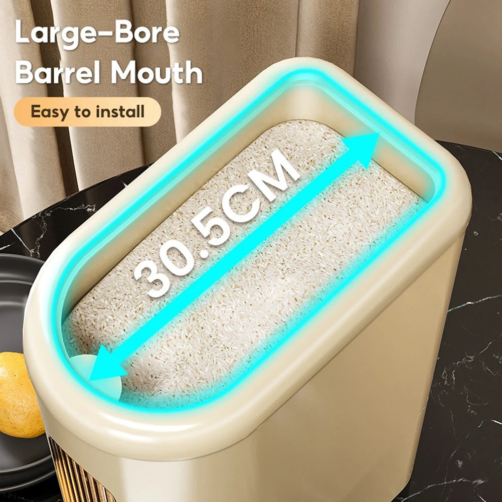 5KG Automatic Rice Dispenser Large Capacity Rice Storage Box Keep Dry Food Dispenser