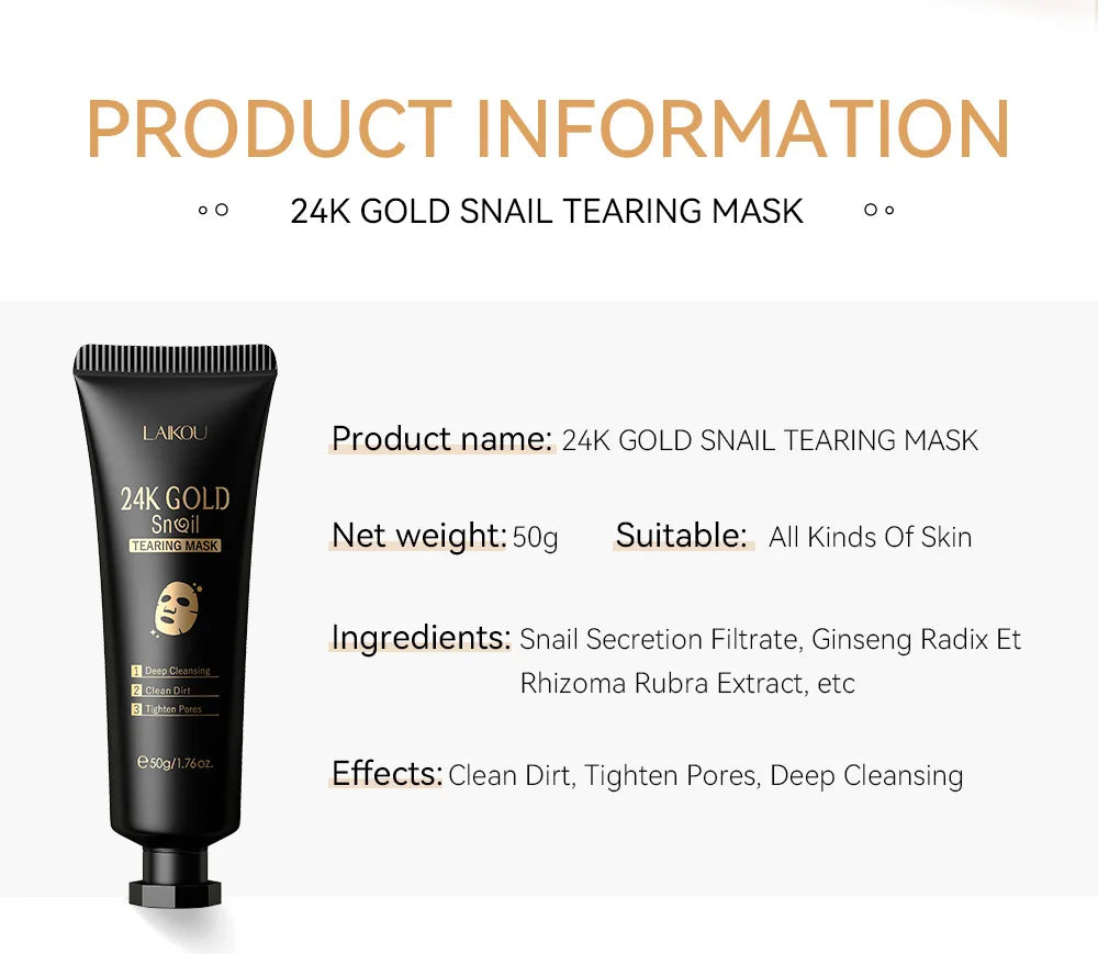 Peeling Face Mask Anti Wrinkle 24K Gold