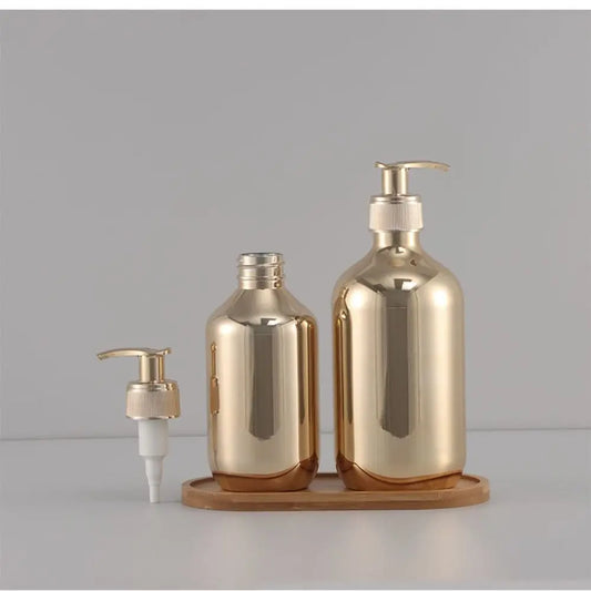 Rust-proof Gold Chrome Plastic Body Hand Soap Dispensers  Bathroom - Ashmeetdesigns 