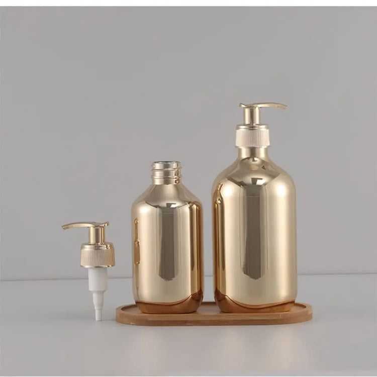 Rust-proof Gold Chrome Plastic Body Hand Soap Dispensers  Bathroom - Ashmeetdesigns 