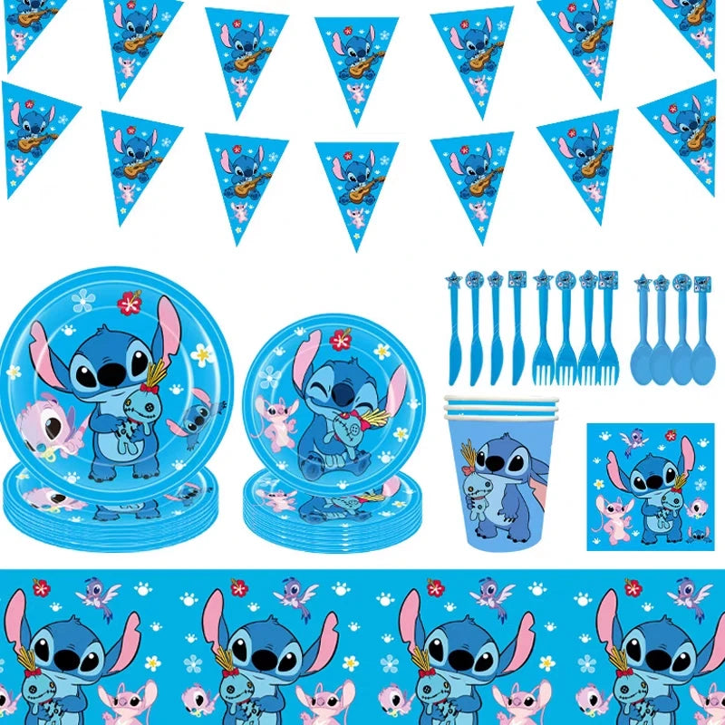 Disney Stitch Birthday Party Decoration Lilo And Stitch Theme Angle Balloon For Kids Boy Girls