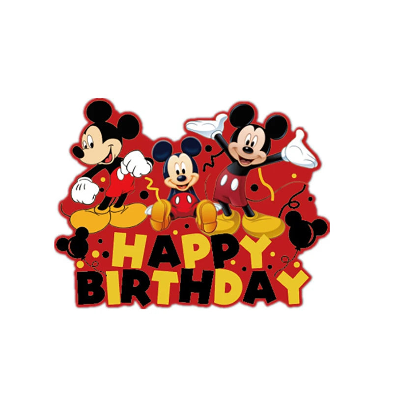 Mickey Mouse Birthday Party Decorations Paper Napkin Plate Cup for Kids