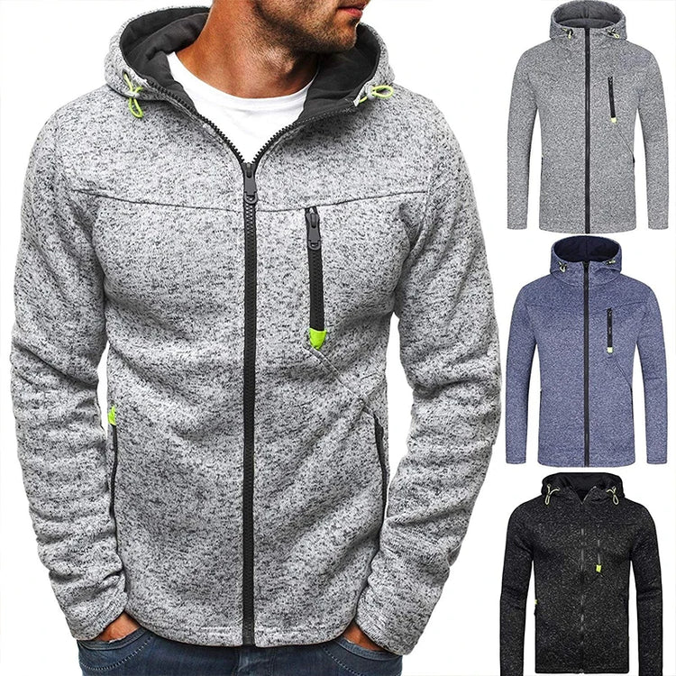 Men's Hoodie with Side Zipper Pockets