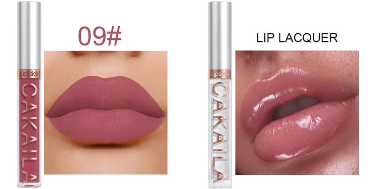 Nude Lip Gloss Matte Velvet Lipstick Waterproof  10pcs/set