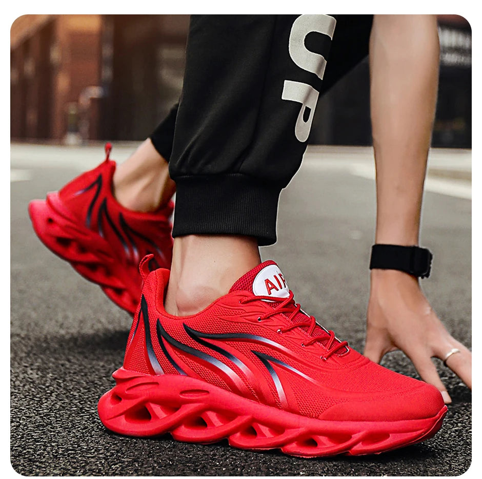 Flame Printed  Running Shoes Sneakers Men