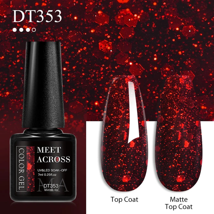 Red Gel Nail Polish 7ML