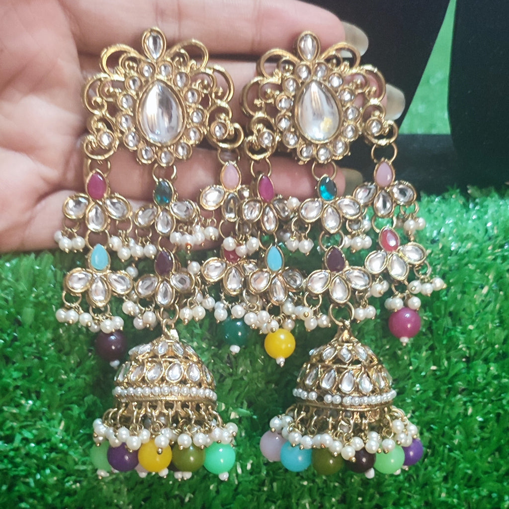 Beautiful long chumki earings