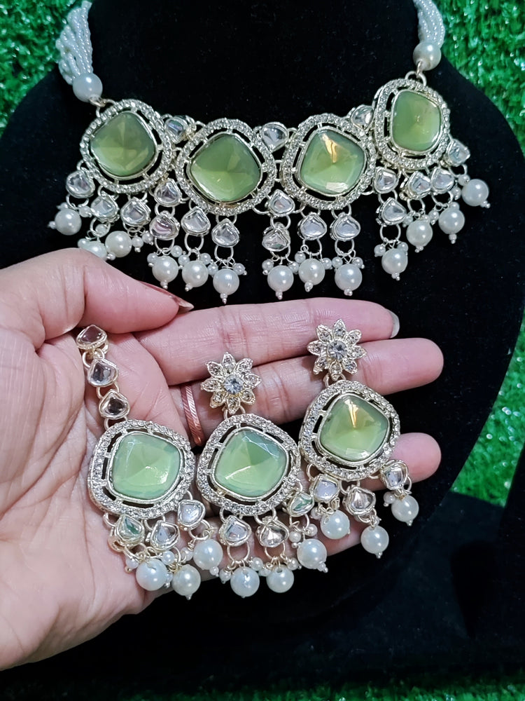 Chokker set kundan