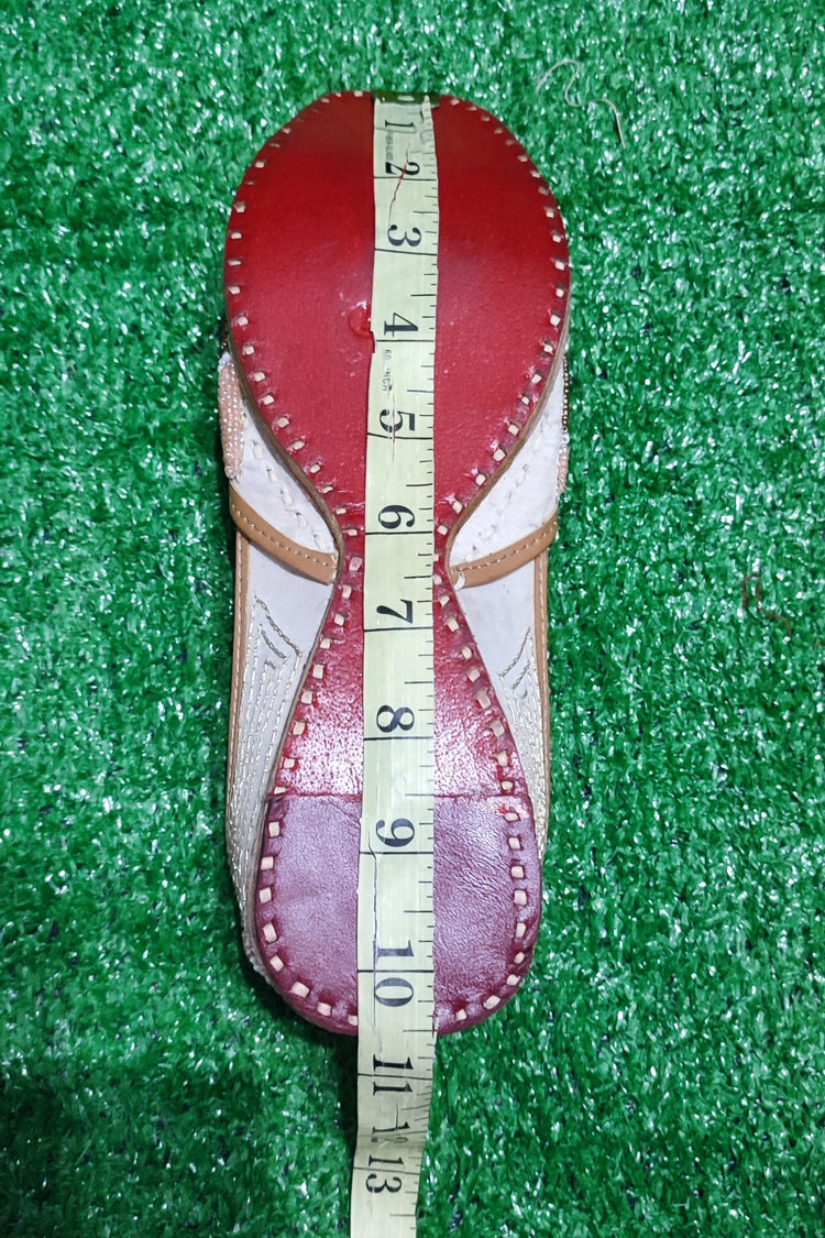 Pearl work multicolor Punjabi jutti